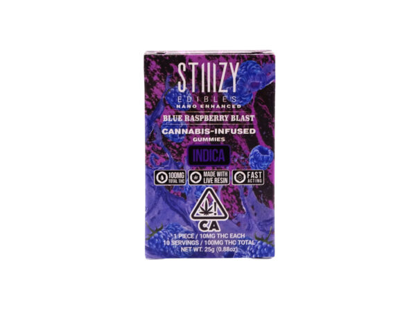 Stiiizy Blue Raspberry Blast Edibles (Indica)