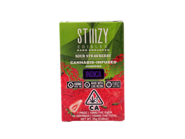 Stiiizy Sour Strawberry Edibles (Indica)